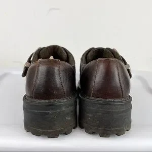 VTG Bed STU Sz 41 Chunky Platform Brown Leather Buckle Shoes Gear | Bed Stu – Bed|Stü main image 4